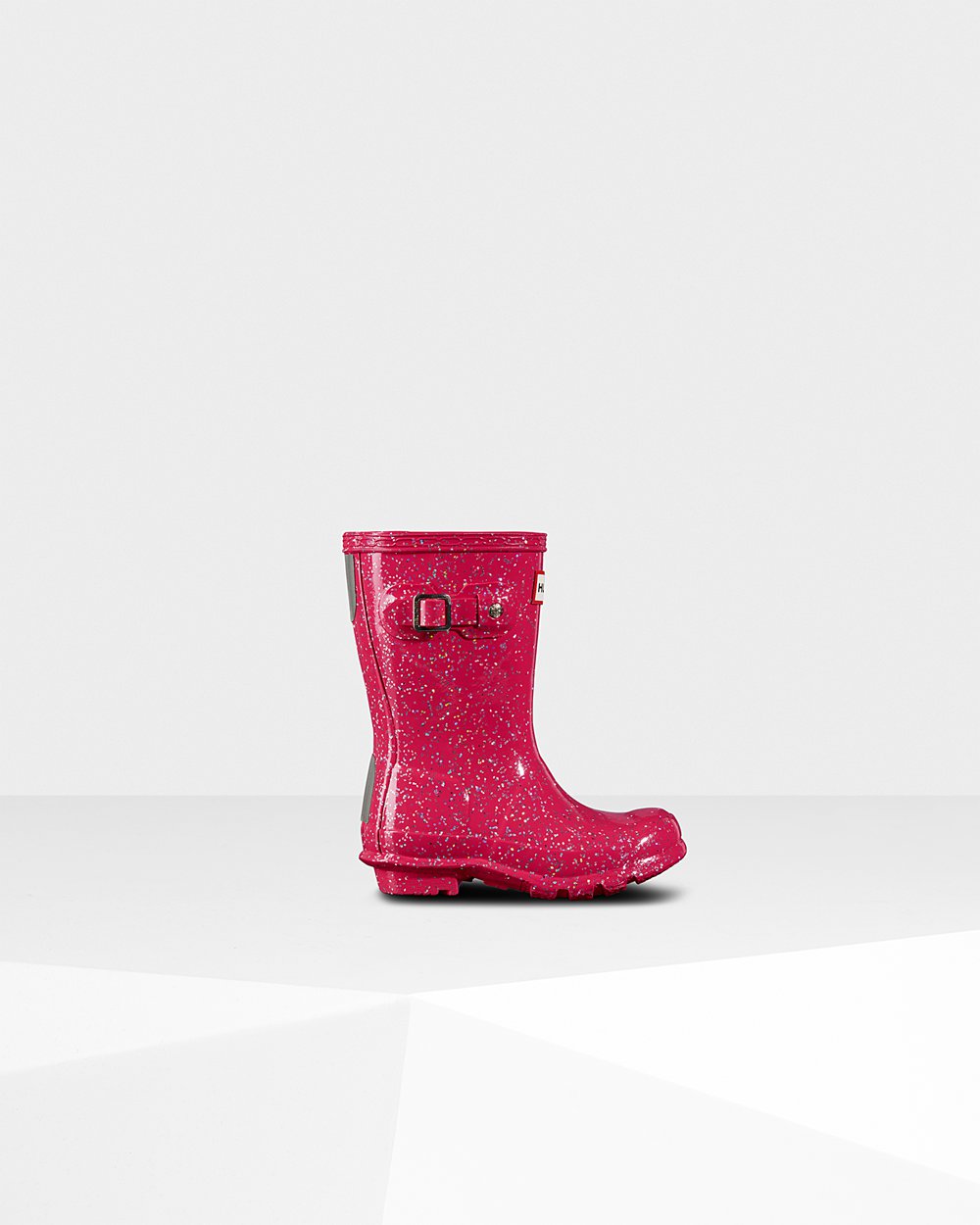 Kids Rain Boots - Hunter Original Little Giant Glitter (54GQRADYZ) - Pink